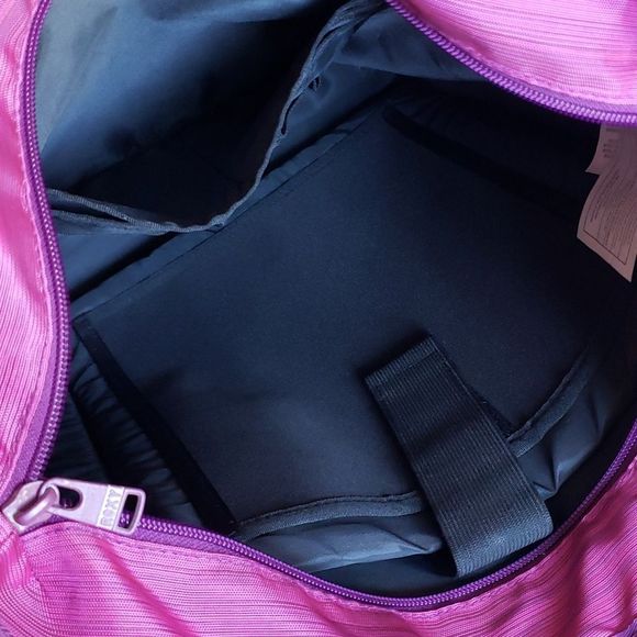 ROXY Pink Travel Plus Beach School Casual Computer Arm Bag Tote - Picture 6 of 10